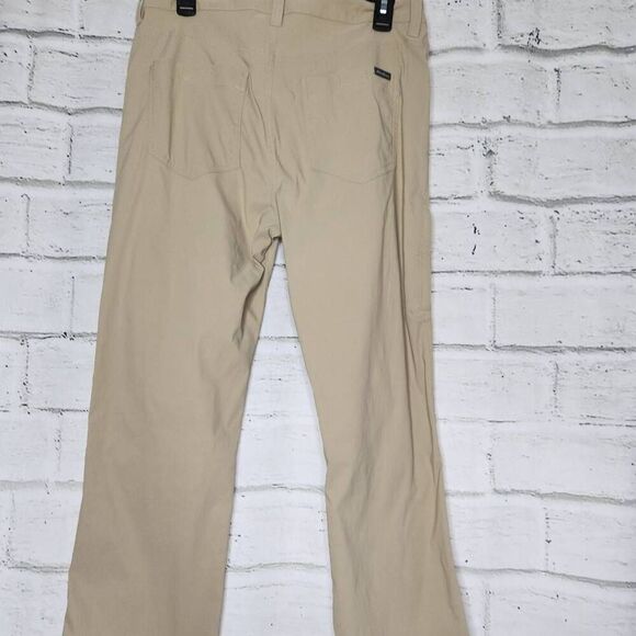 Eddie Bauer Mens Tech Pant Size 32x30 Tan Nylon Spandex Outdoor Hiking Casual - Picture 7 of 12